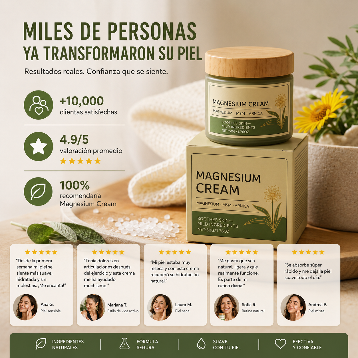 SuaviNuma Crema Rejuvenecedora y Tratadora de Dolores
