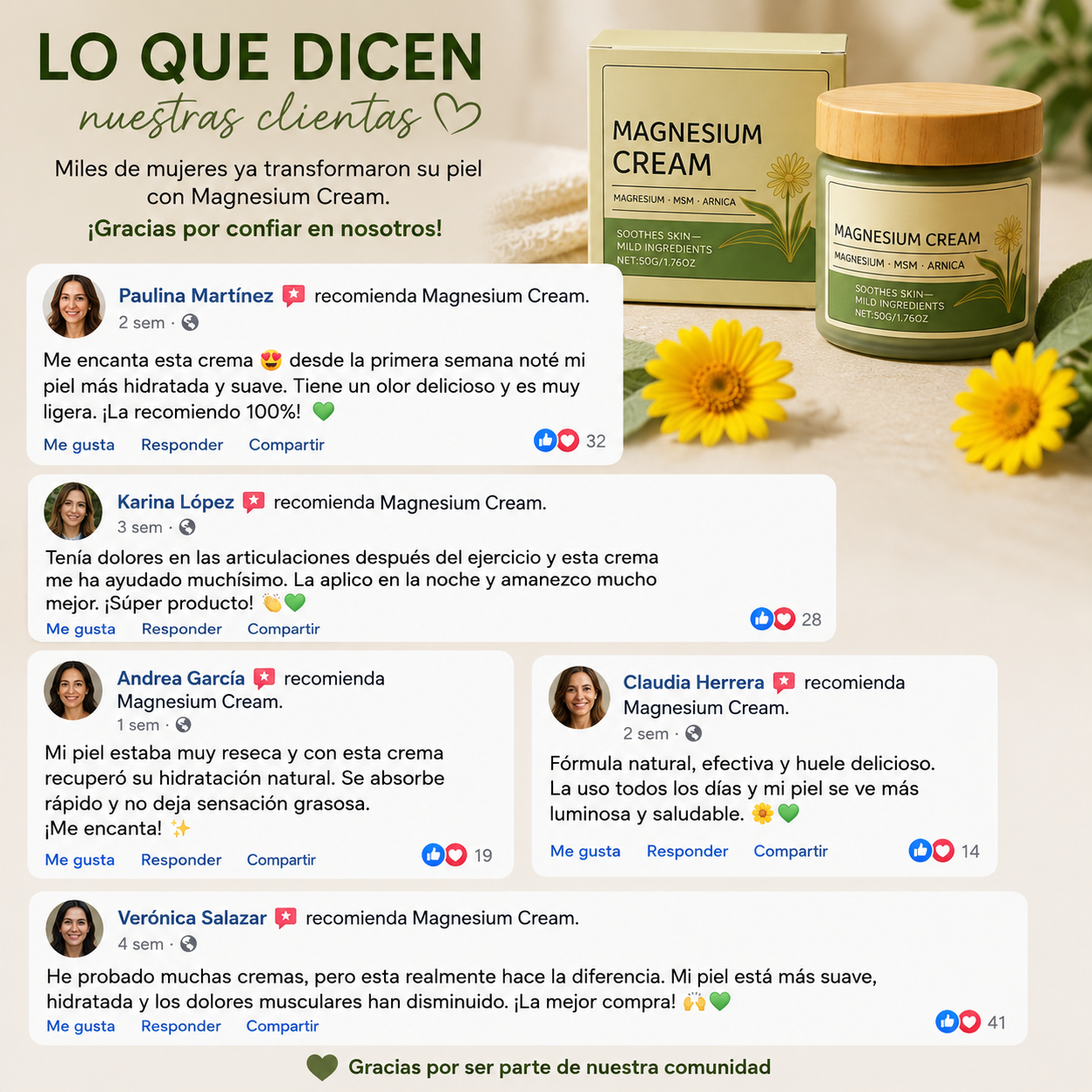 SuaviNuma Crema Rejuvenecedora y Tratadora de Dolores