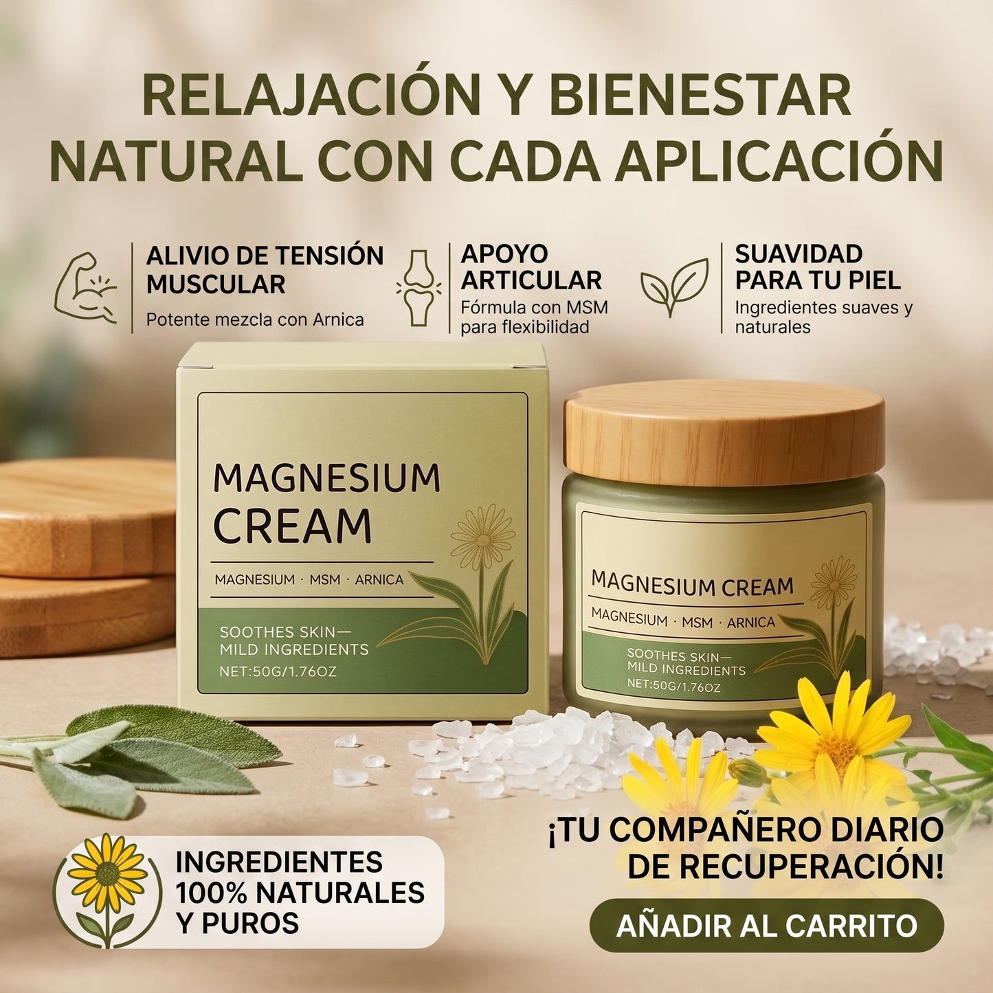SuaviNuma Crema Rejuvenecedora y Tratadora de Dolores